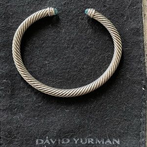 David Yurman Cable Bracelet Blue Topez & Diamonds